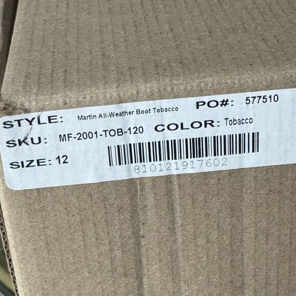 Nisolo Men’s Martin All Weather Leather Boots Tobacco Size 12 NIB main image 7